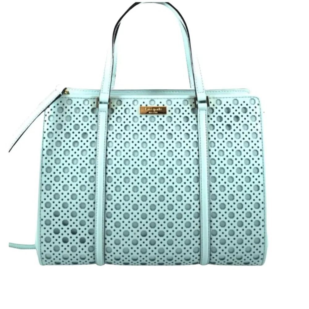 Kate Spade Newbury Lane Caning Small Rachelle satchel in Grace Blu